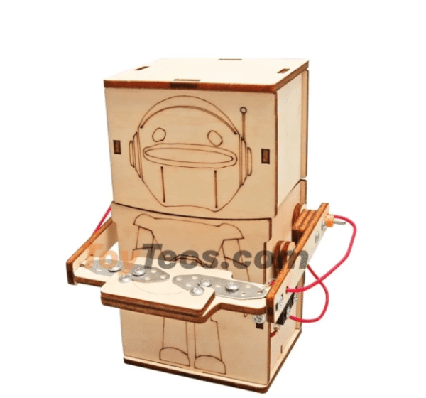 หุ่นยนต์กลืนเหรียญ Coin Swallowing Robot หุ่นยนต์ ของเล่นหุ่นยนต์กลืนเหรียญ DIY ไม้การทดลองวิทยาศาสตร์ของเล่นเด็ก ของเล่นฝึกทักษะวิทยาศาสตร์
